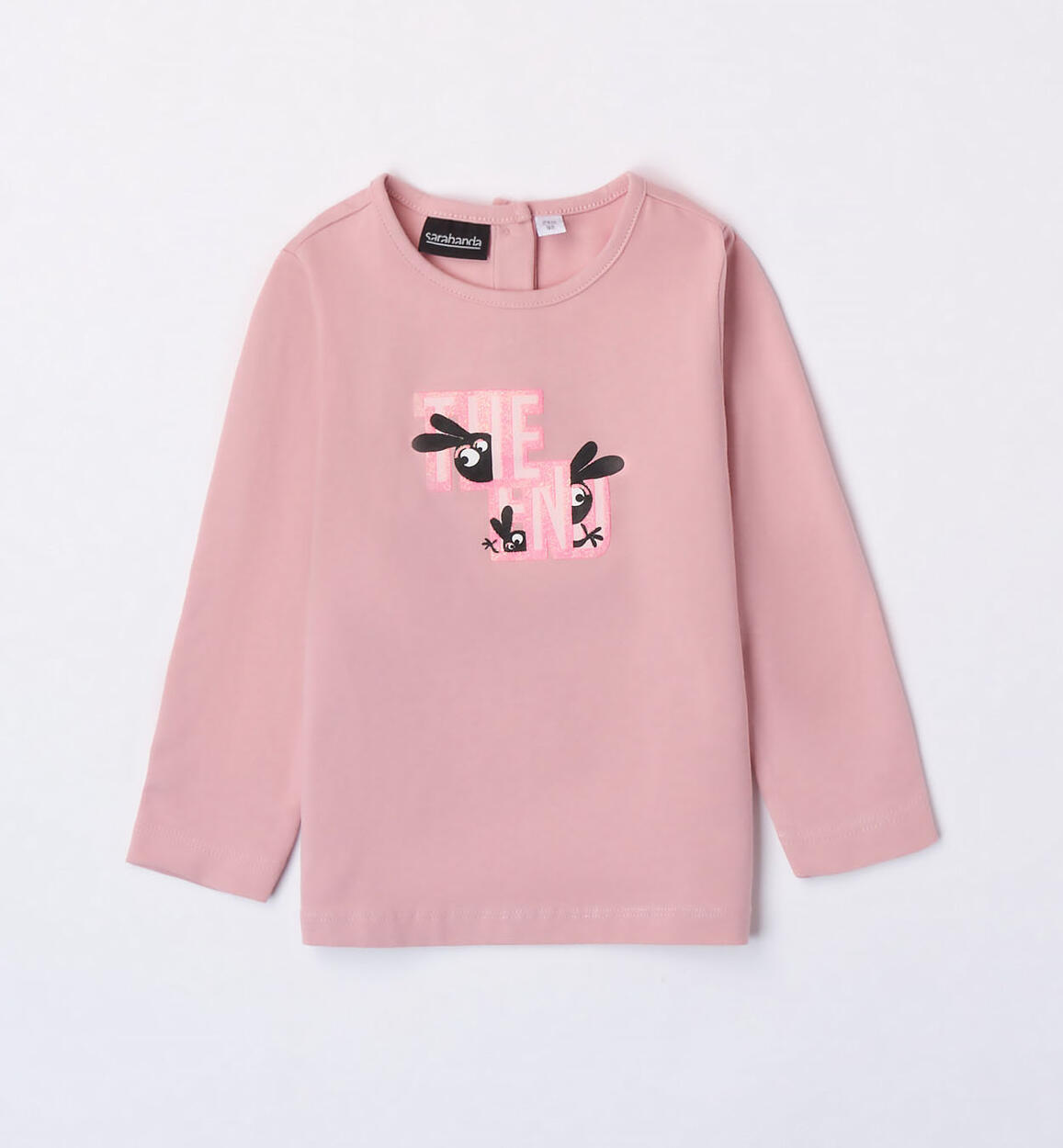 Sarabanda glitter t-shirt for girls from 9 months to 8 years PINK Sarabanda
