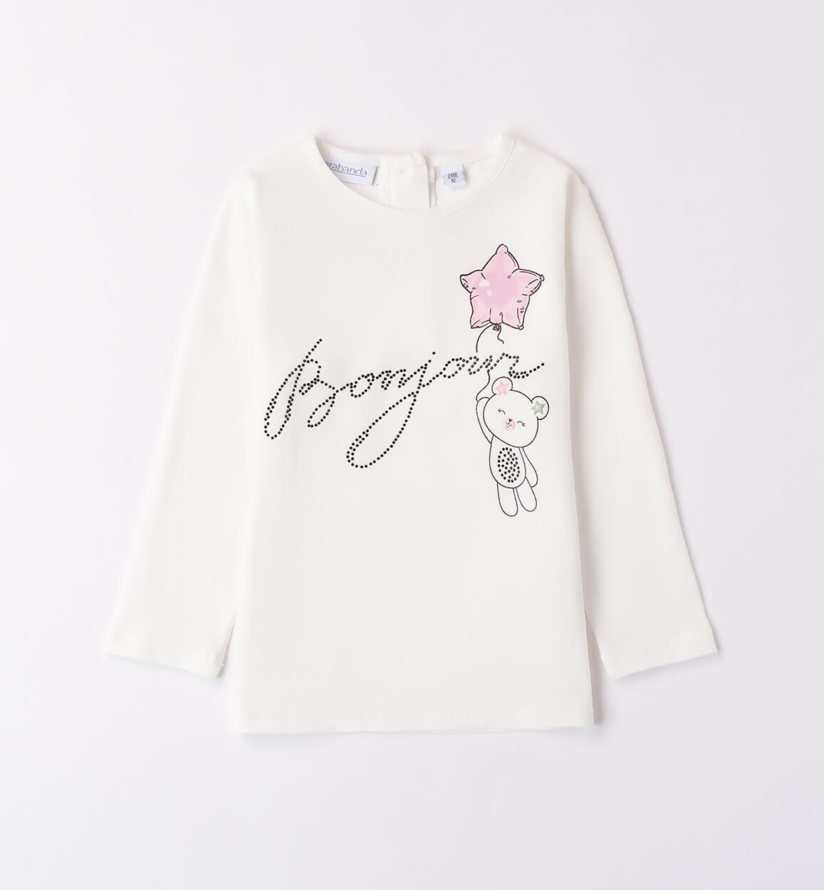 Maglietta bambina con scritta PANNA Sarabanda