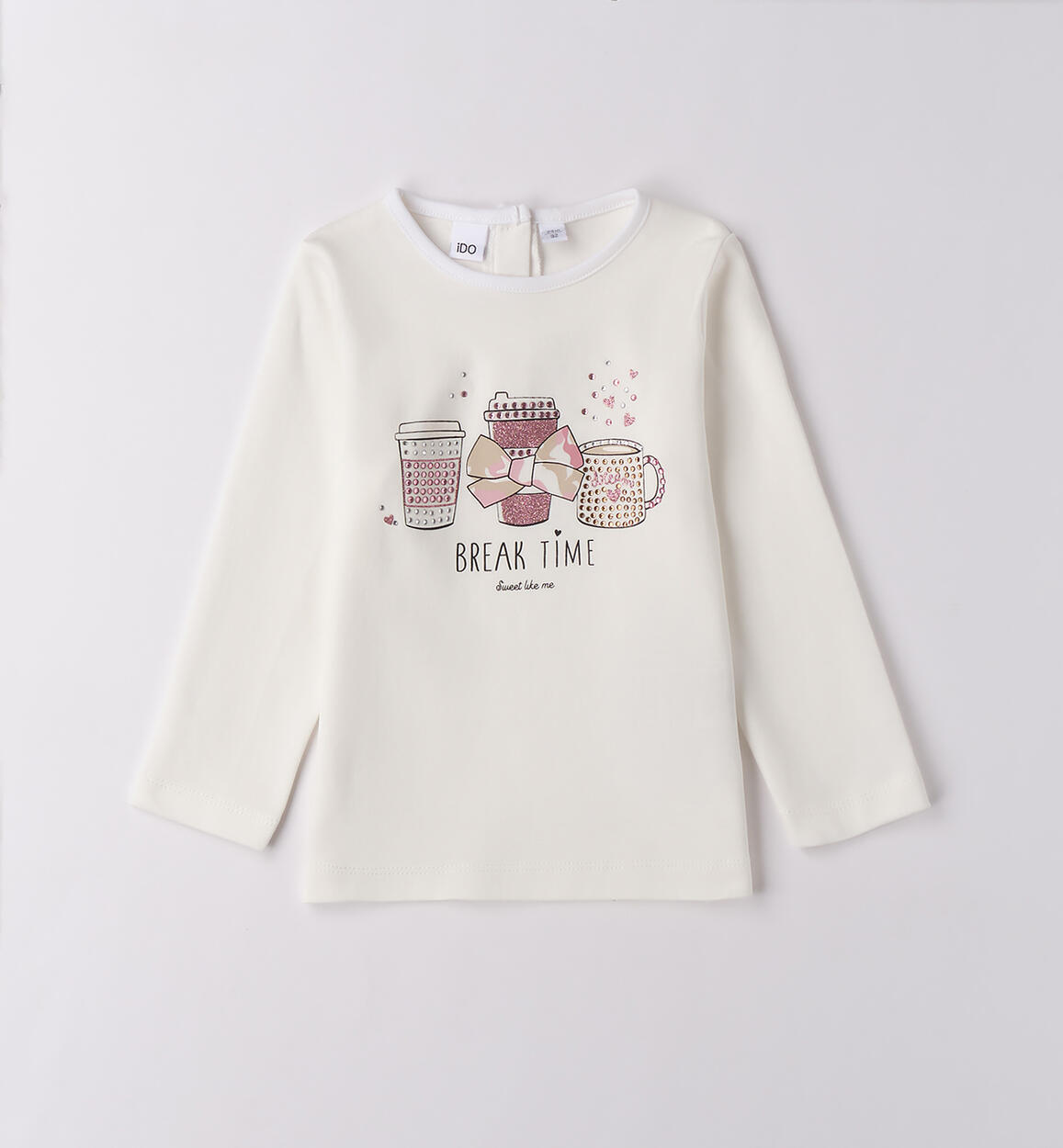 Maglietta bambina con stampa PANNA iDO