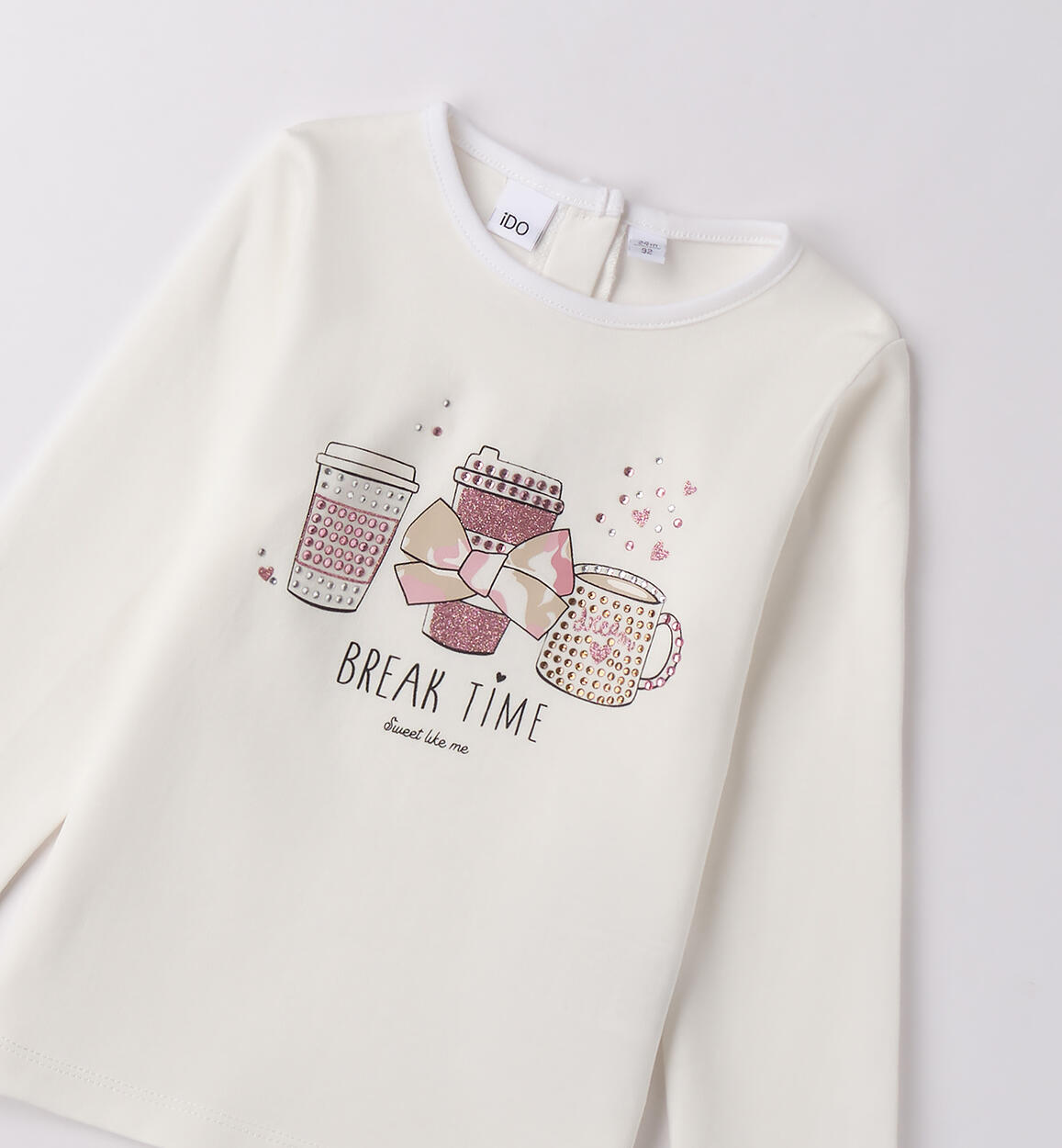 Maglietta bambina con stampa PANNA-0112 - 1484F29800