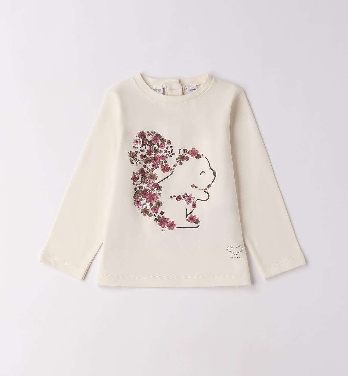 Maglietta bambina con stampa PANNA-0112 - 1480F31100