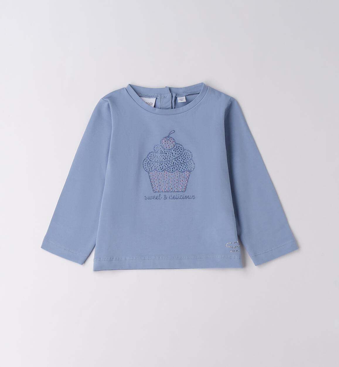 Maglietta bambina girocollo BLU Sarabanda