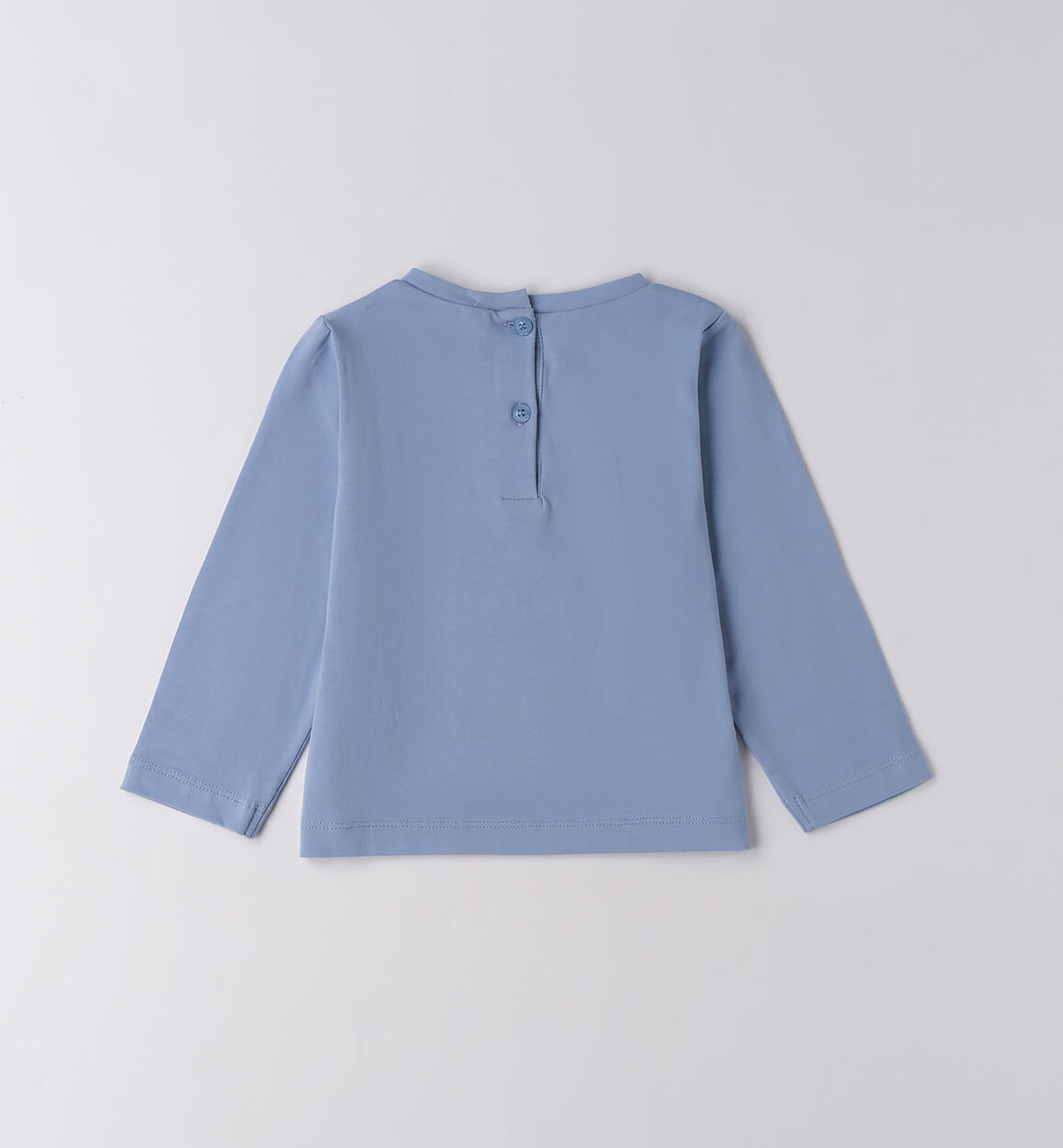 Maglietta bambina girocollo AZZURRO-3814 - 1480F22300