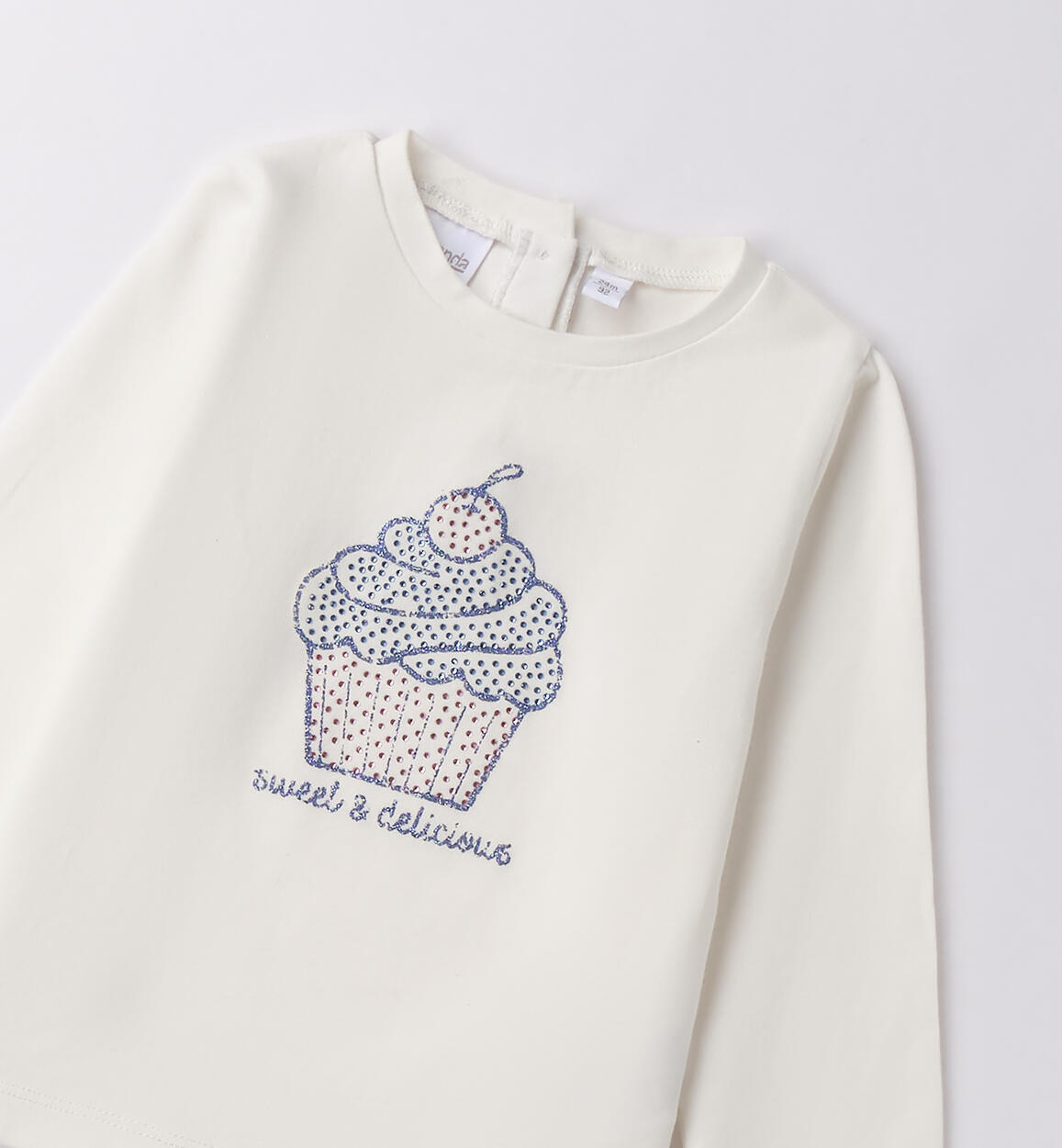 Maglietta bambina girocollo PANNA-0112 - 1480F22300