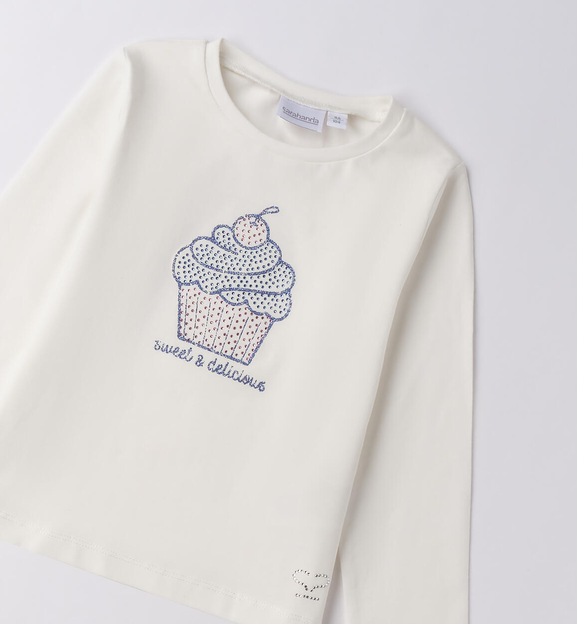 Maglietta bambina girocollo PANNA-0112 - 1480F22300
