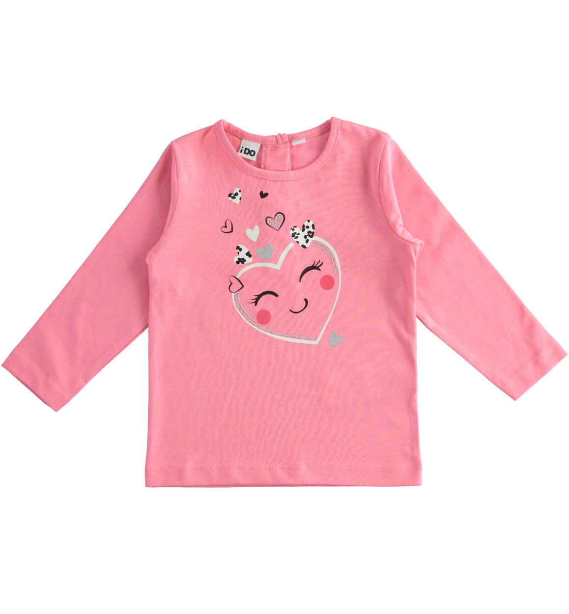 Cotton t-shirt for girls from 9 months to 8 years iDO FUCHSIA iDO