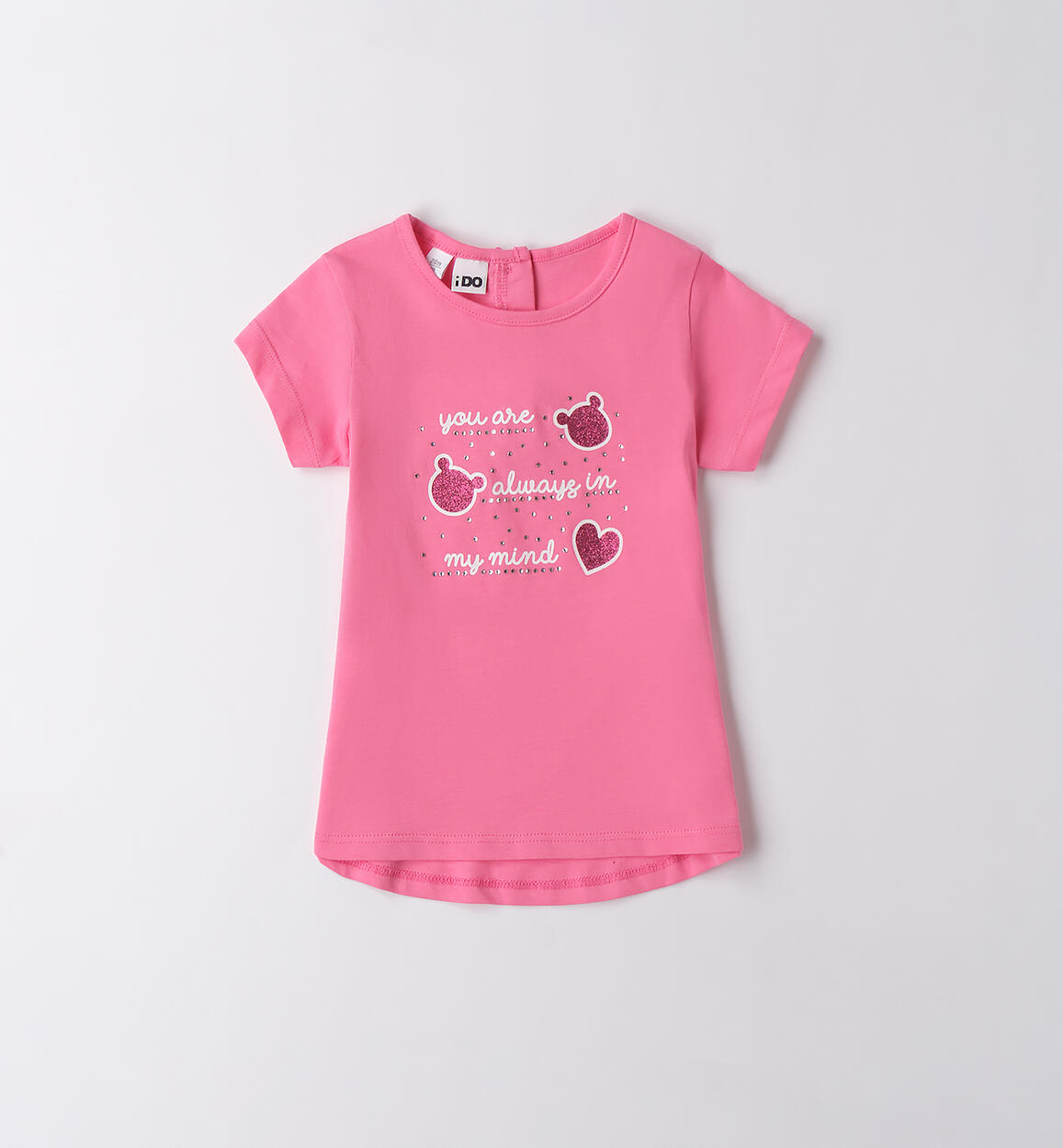 Maglietta bambina manica corta ROSA iDO