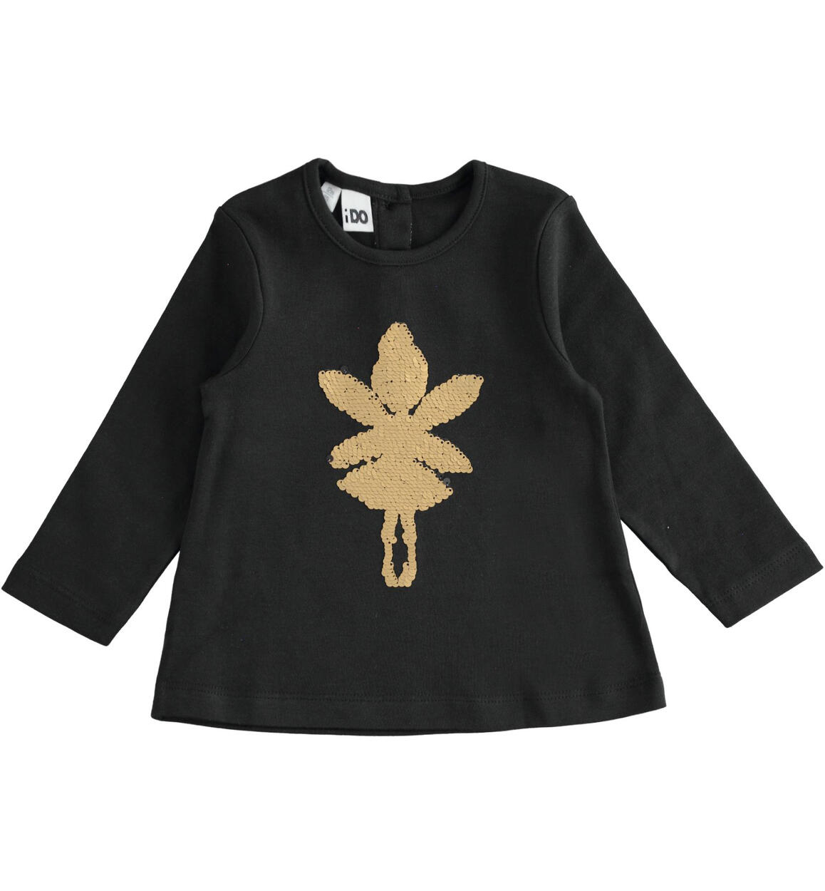 Long sleeved t-shirt for girls from 9 months to 8 years iDO BLACK iDO