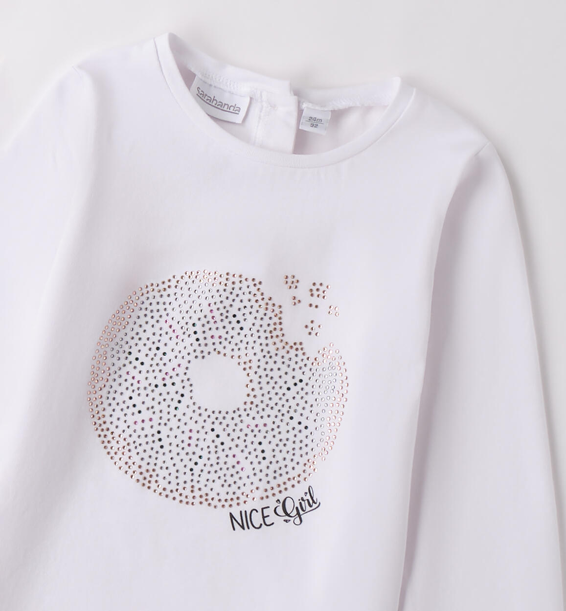 Maglietta bambina Sarabanda BIANCO-0113 - 1480B24700