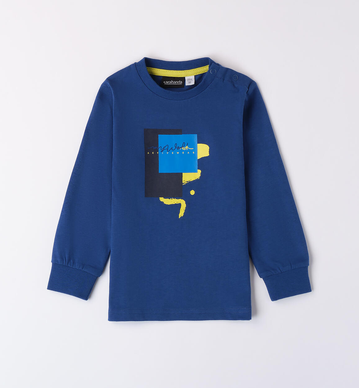 Maglietta bambino 100% cotone BLU Sarabanda