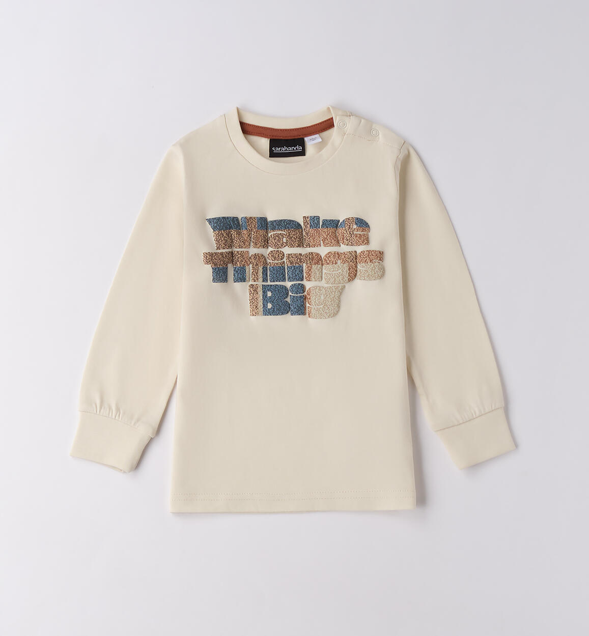 Maglietta bambino 100% cotone BEIGE Sarabanda