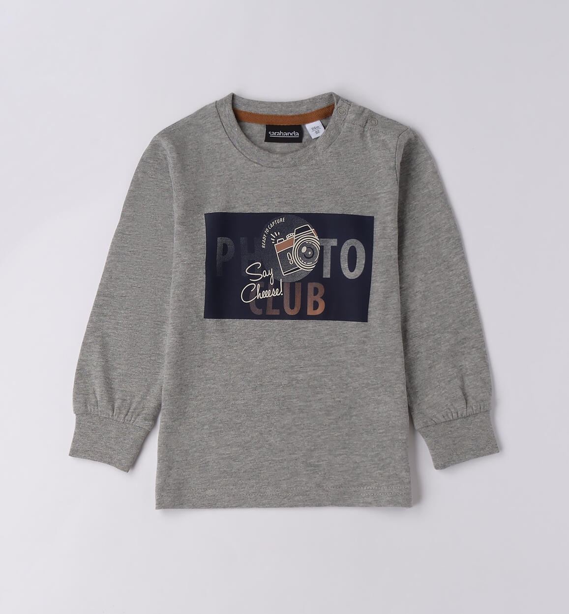 Maglietta bambino con stampa GRIGIO Sarabanda