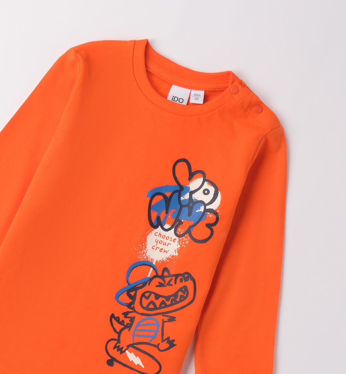Maglietta bambino cotone ARANCIO-1855 - 1204F832G0