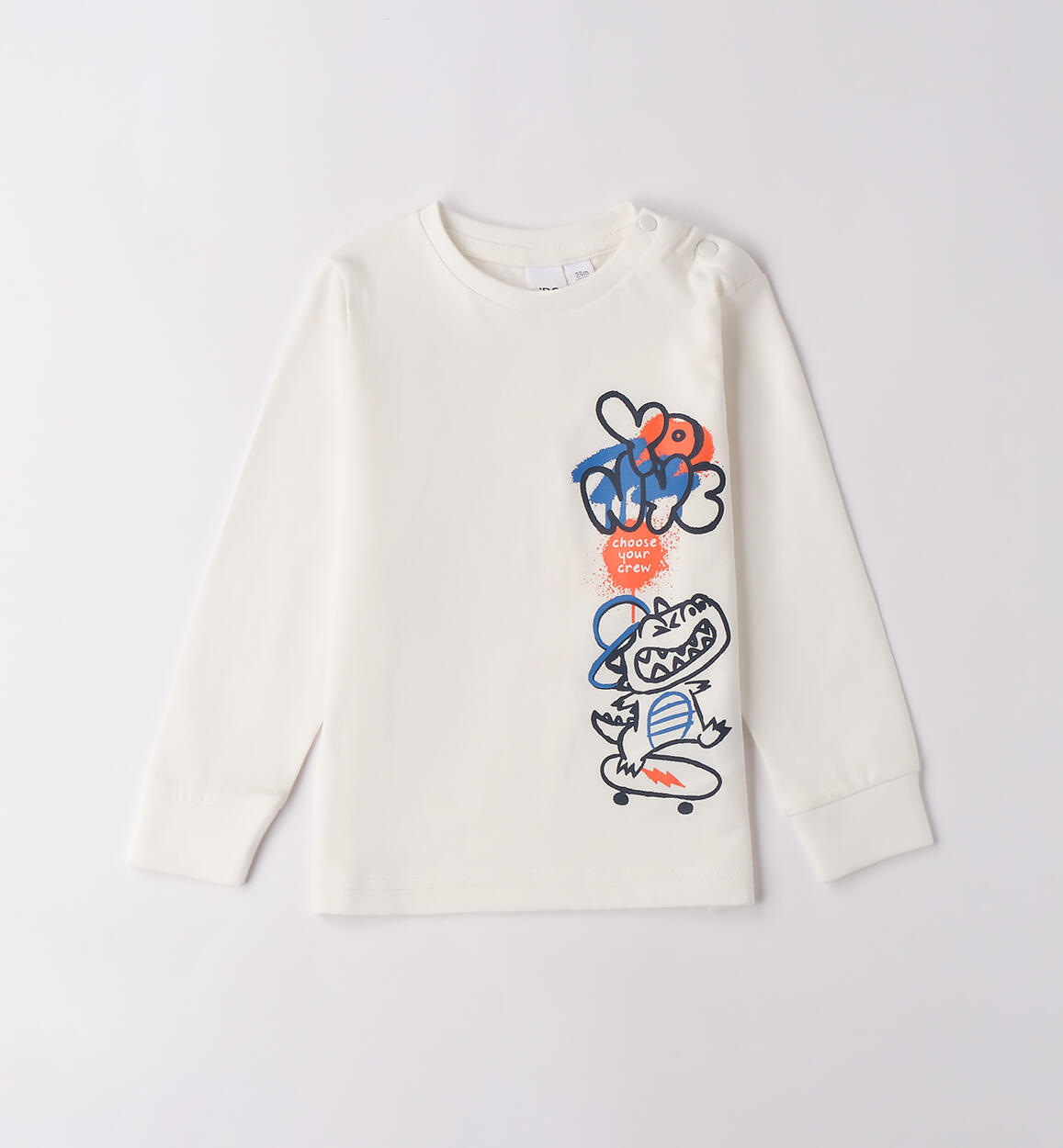 Maglietta bambino cotone PANNA iDO
