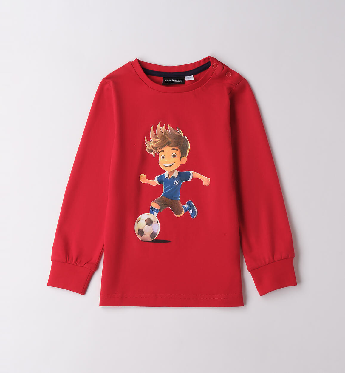 Maglietta bambino girocollo ROSSO Sarabanda