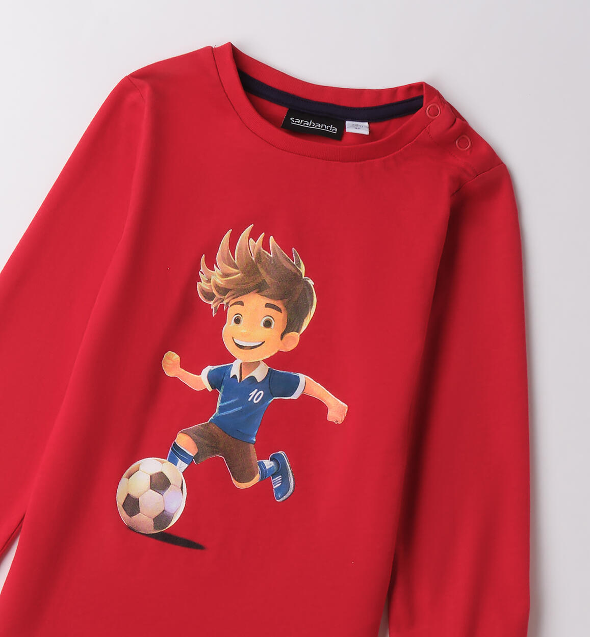 Maglietta bambino girocollo ROSSO-2253 - 1200F01100