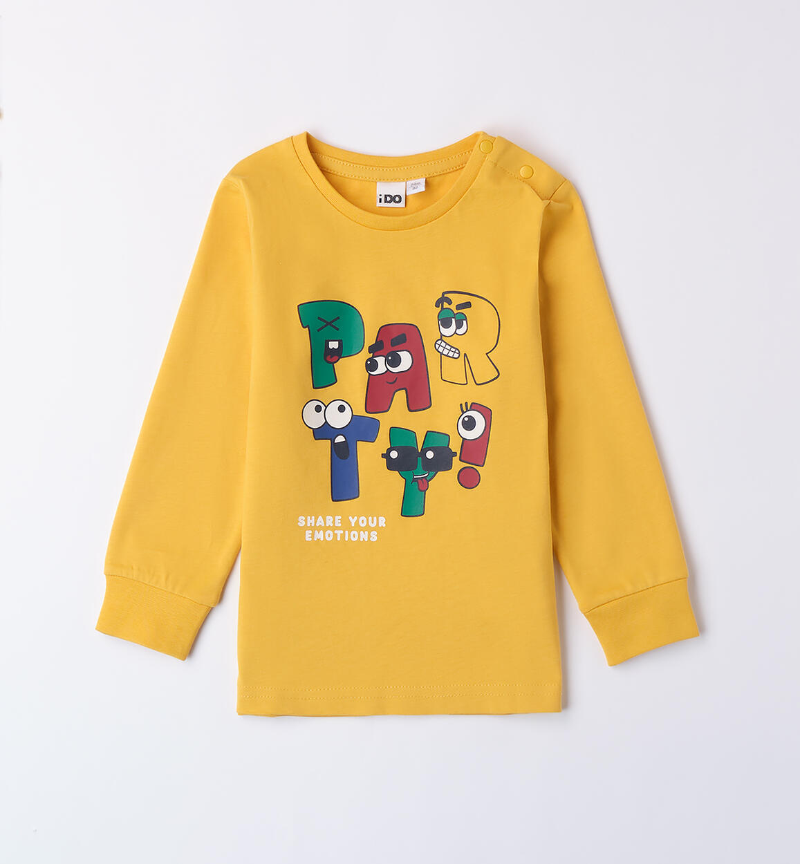 Maglietta bambino in cotone GIALLO iDO