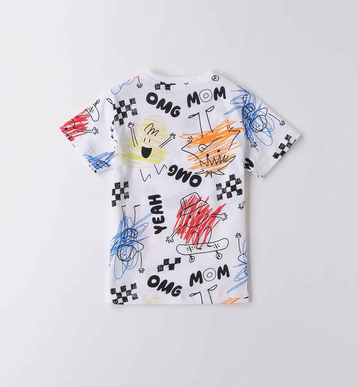 Maglietta bambino manica corta BIANCO-NERO-6BHN - 1214B45800