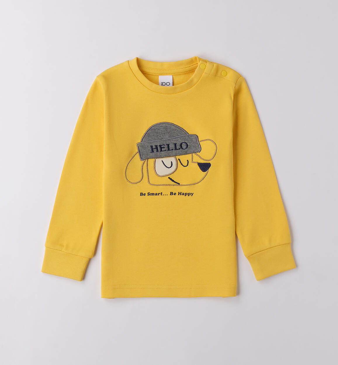 Maglietta bambino manica luga GIALLO iDO