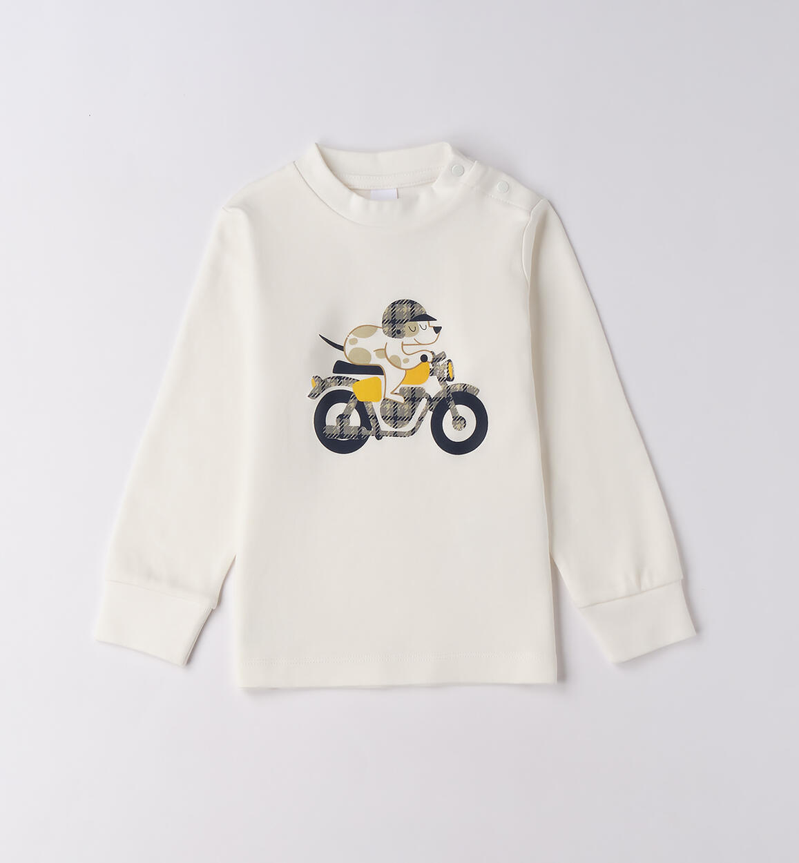 Maglietta bambino maniche lunghe PANNA iDO