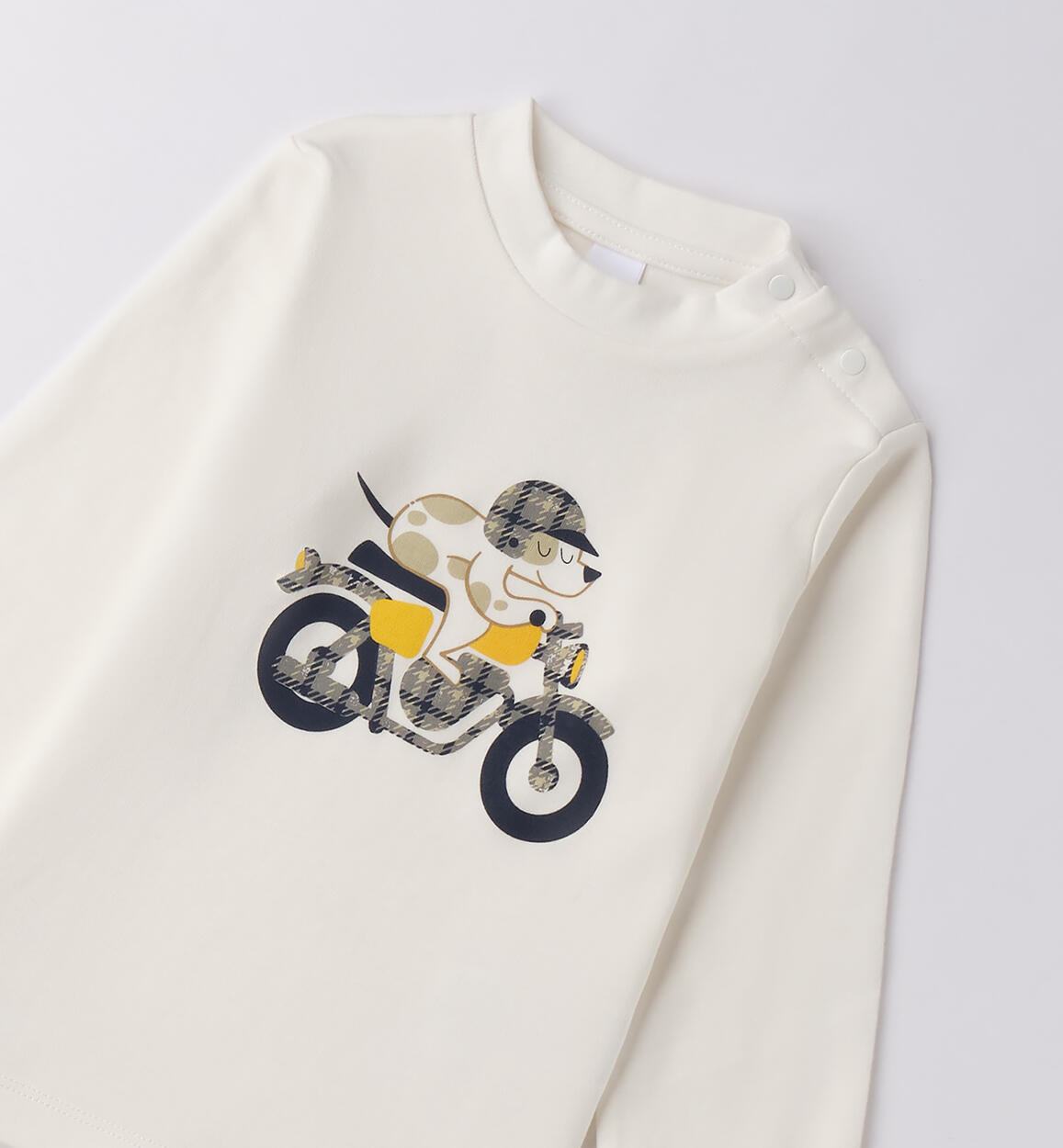 Maglietta bambino maniche lunghe PANNA-0112 - 1204F24700