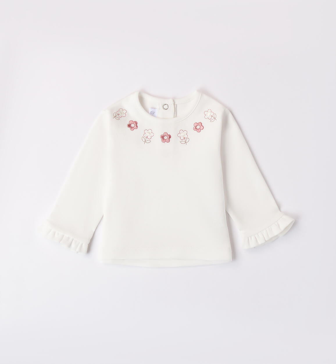 Maglietta bimba 100% cotone PANNA Minibanda