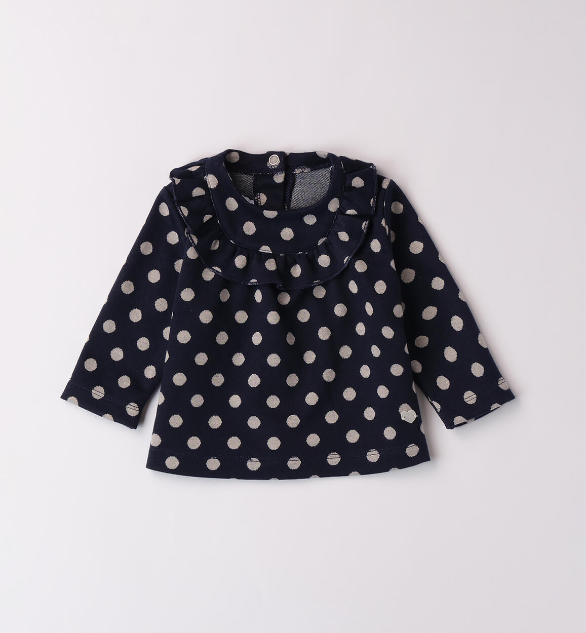 Maglietta bimba a pois BLU Minibanda