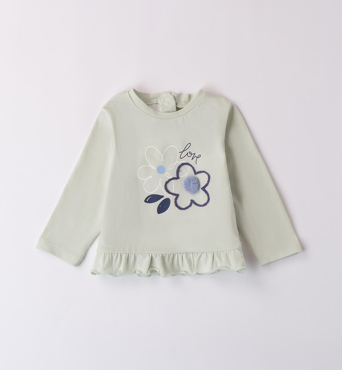 Maglietta bimba neonata VERDE iDO