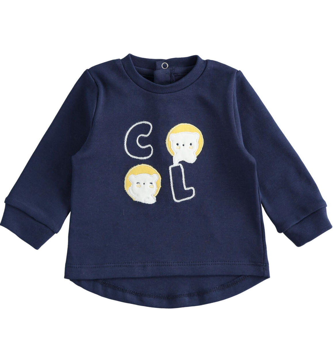 Minibanda boy's warm cotton t-shirt from 1 to 24 months BLUE Minibanda