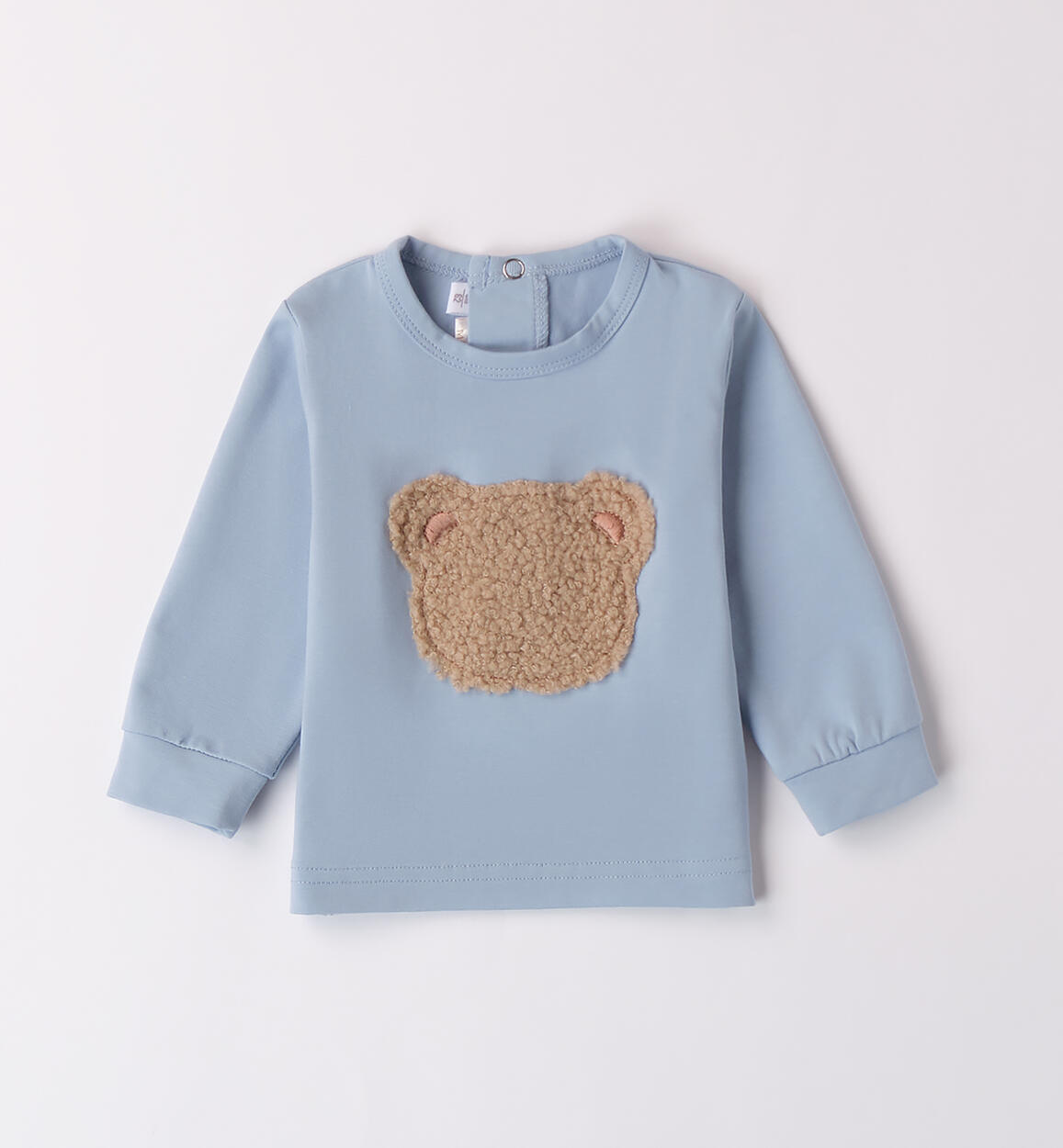 Maglietta bimbo con orsetto AZZURRO Minibanda