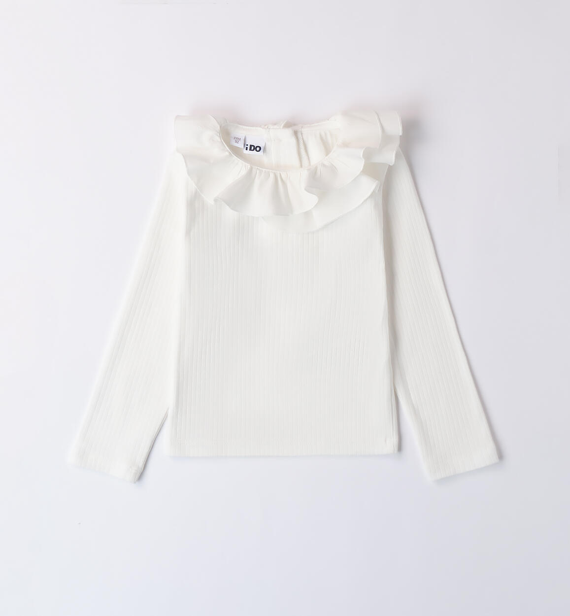 Maglietta con colletto bambina PANNA iDO