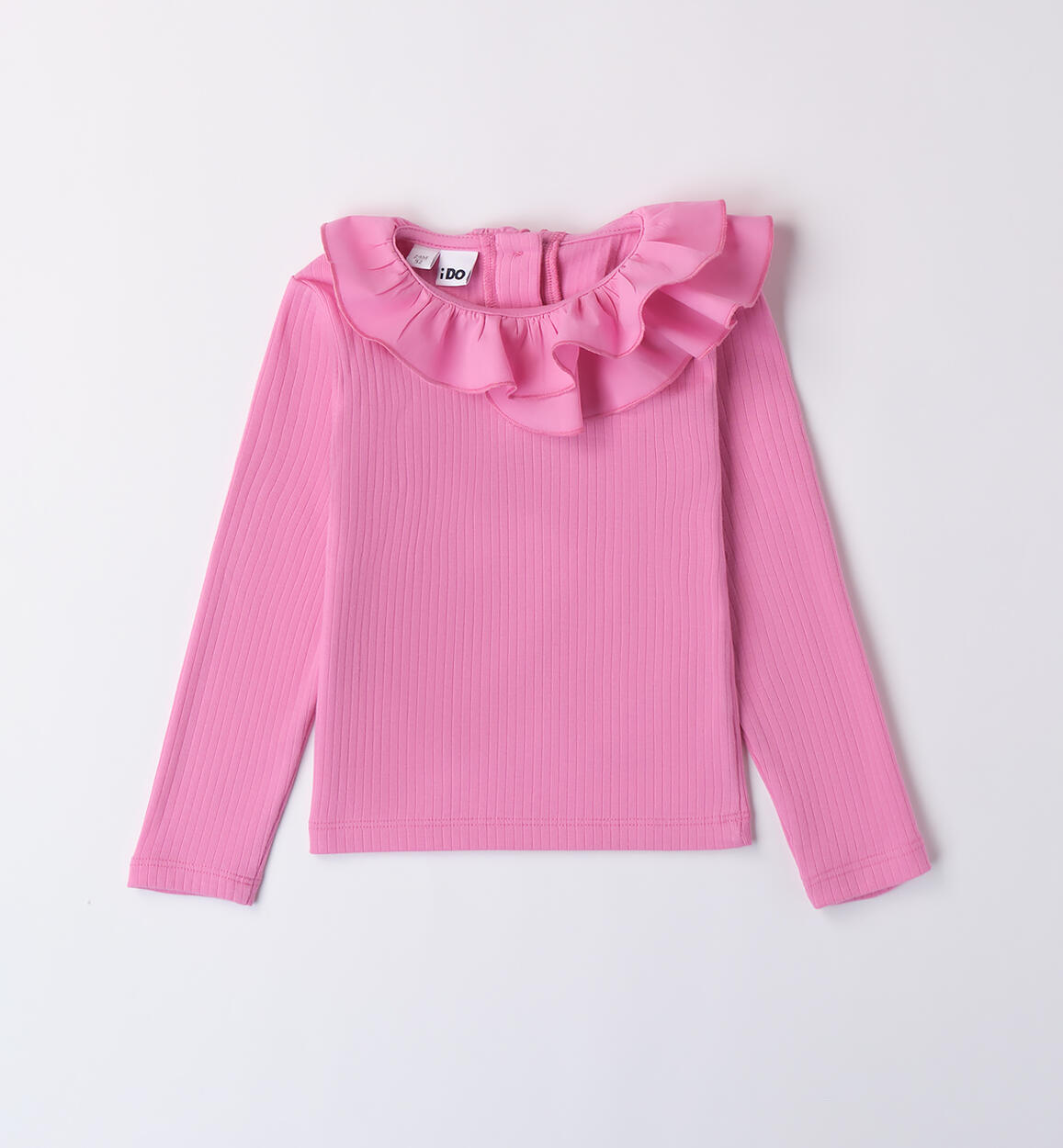 Maglietta con colletto bambina ROSA iDO