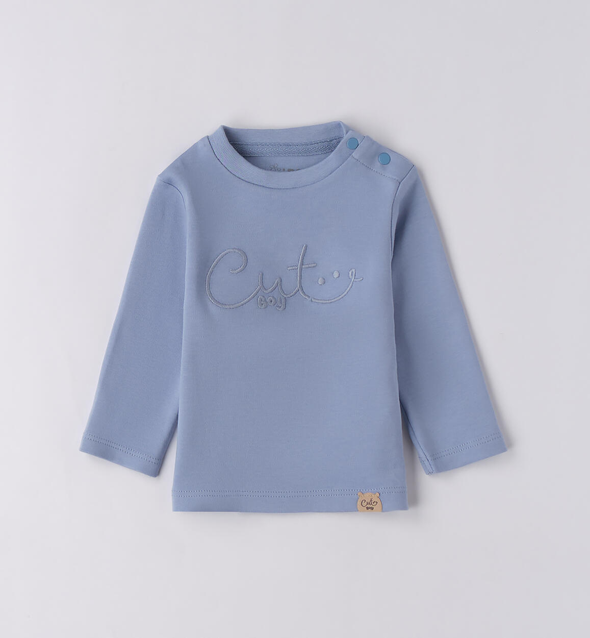 Maglietta cotone bimbo BLU iDO