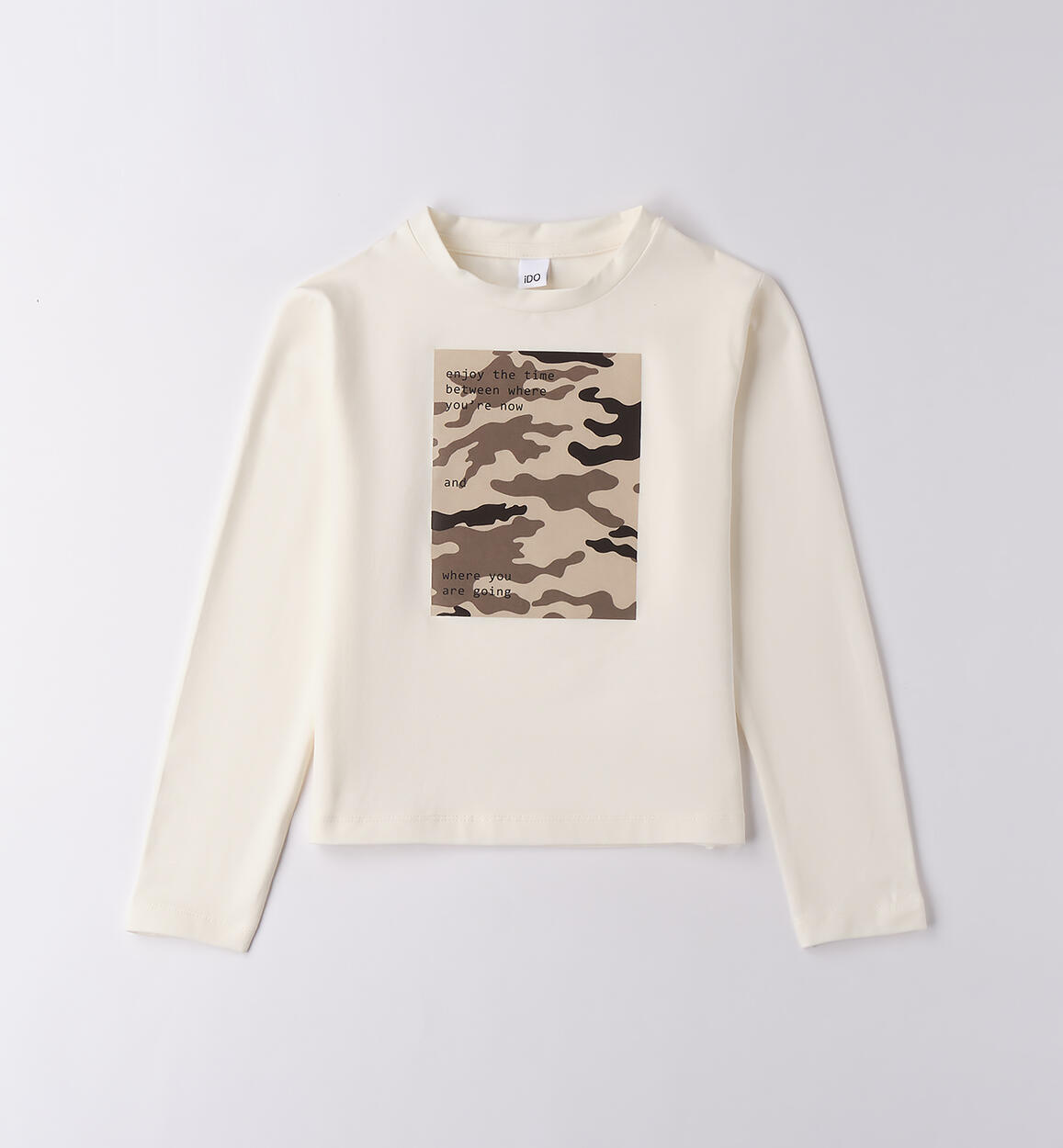 Maglietta crop ragazza PANNA-0112 - 2464F50600