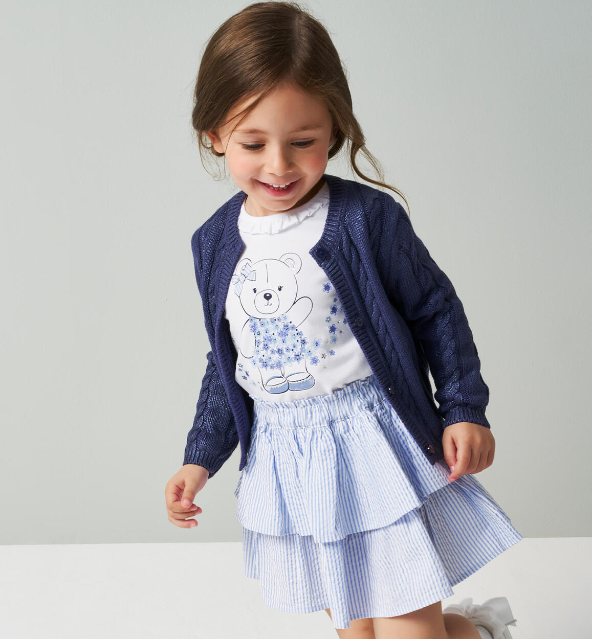 Maglietta da bambina BIANCO iDO