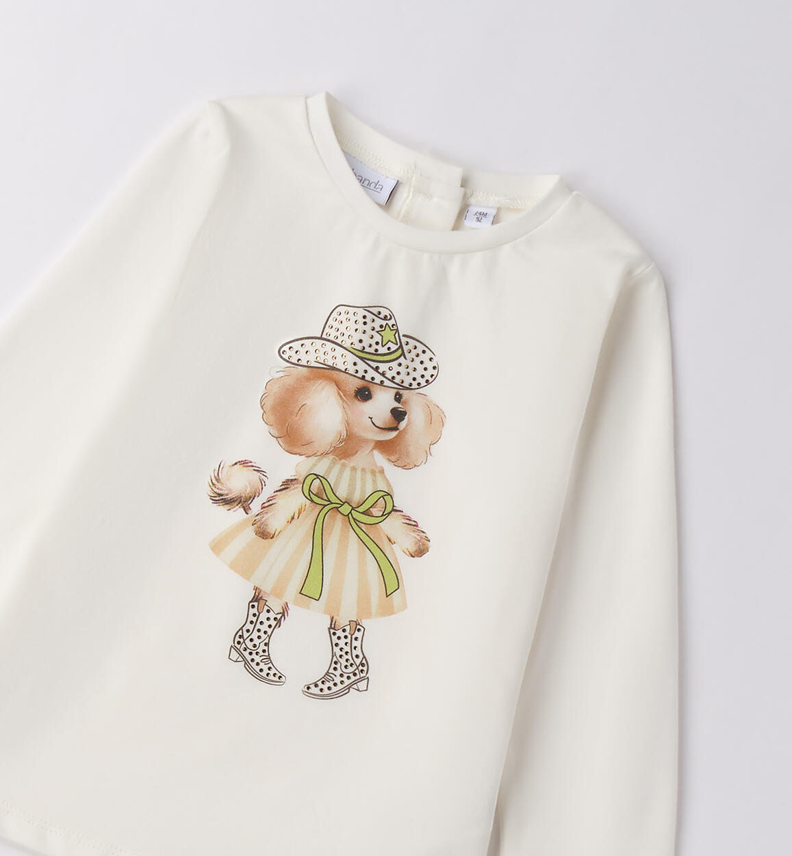 Maglietta da bambina con stampa PANNA-0112 - 1480F30600