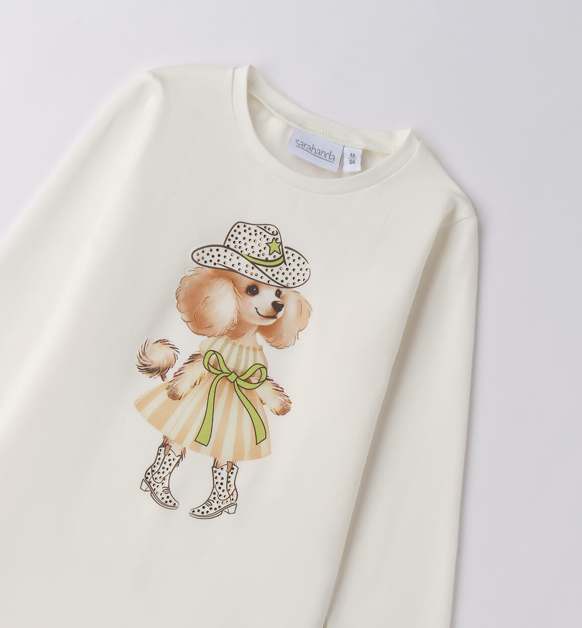 Maglietta da bambina con stampa PANNA-0112 - 1480F30600