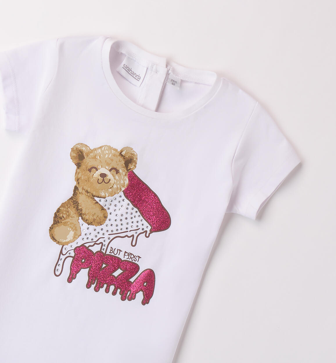 Maglietta da bambina Sarabanda BIANCO-0113 - 1490B24900