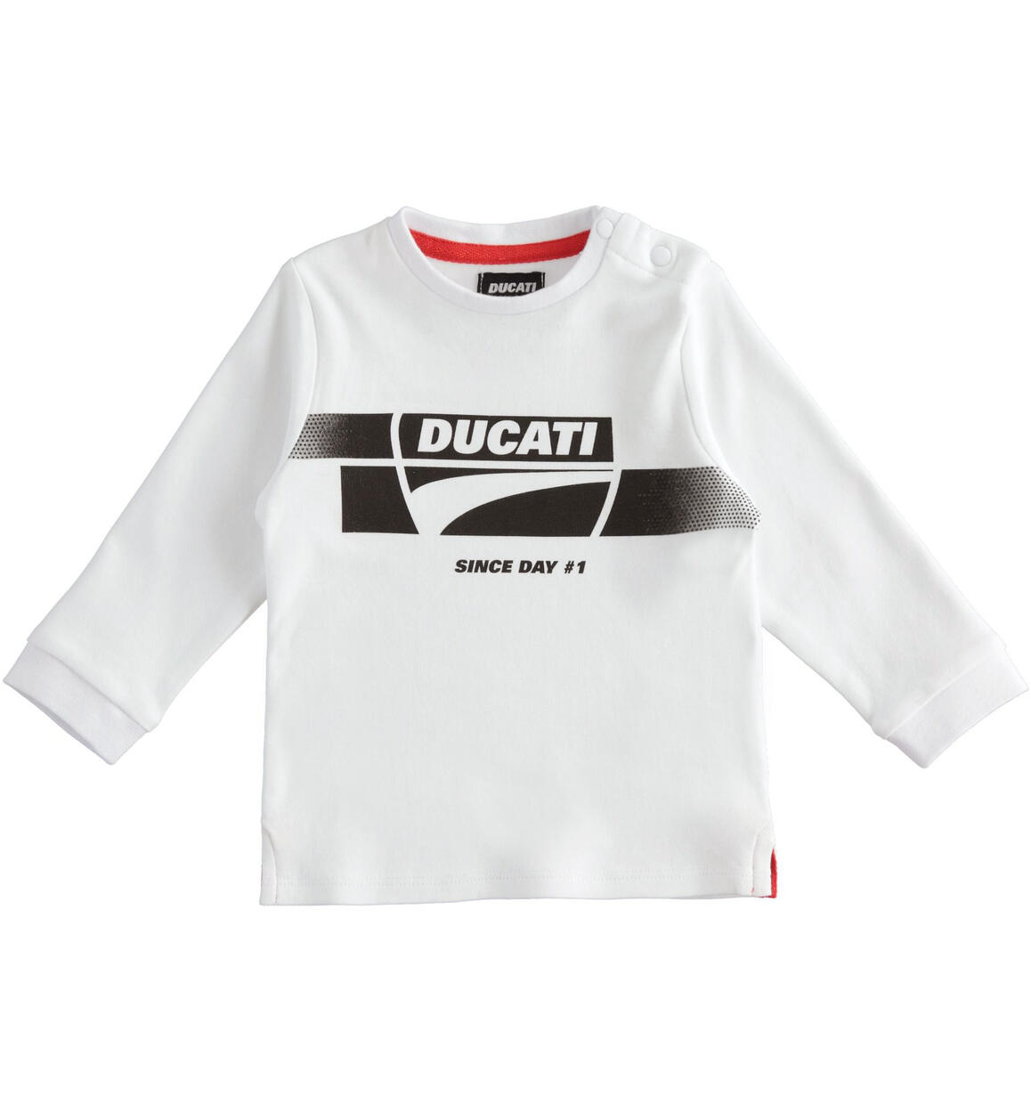 Ducati t-shirt for baby boys from 3 to 24 months WHITE DUCATI