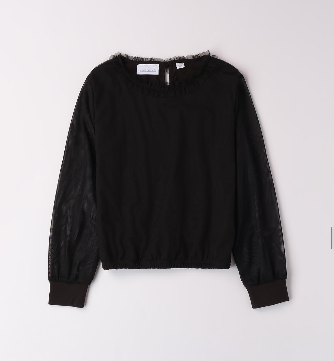 Maglietta elegante ragazza NERO Sarabanda