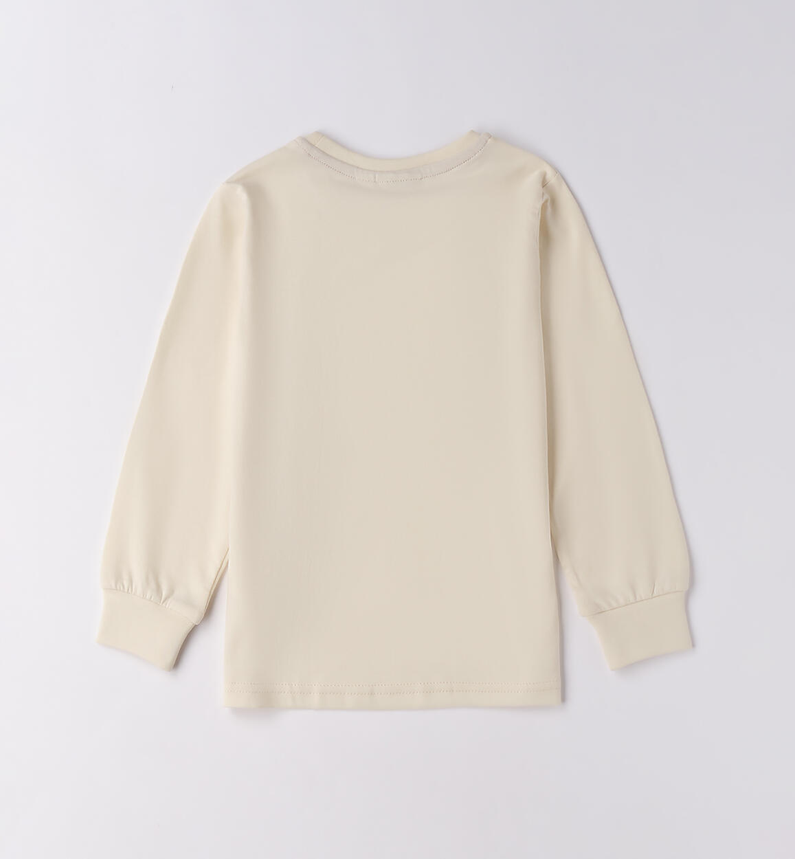Maglietta girocollo bambino ECRU-0124 - 1200F13400