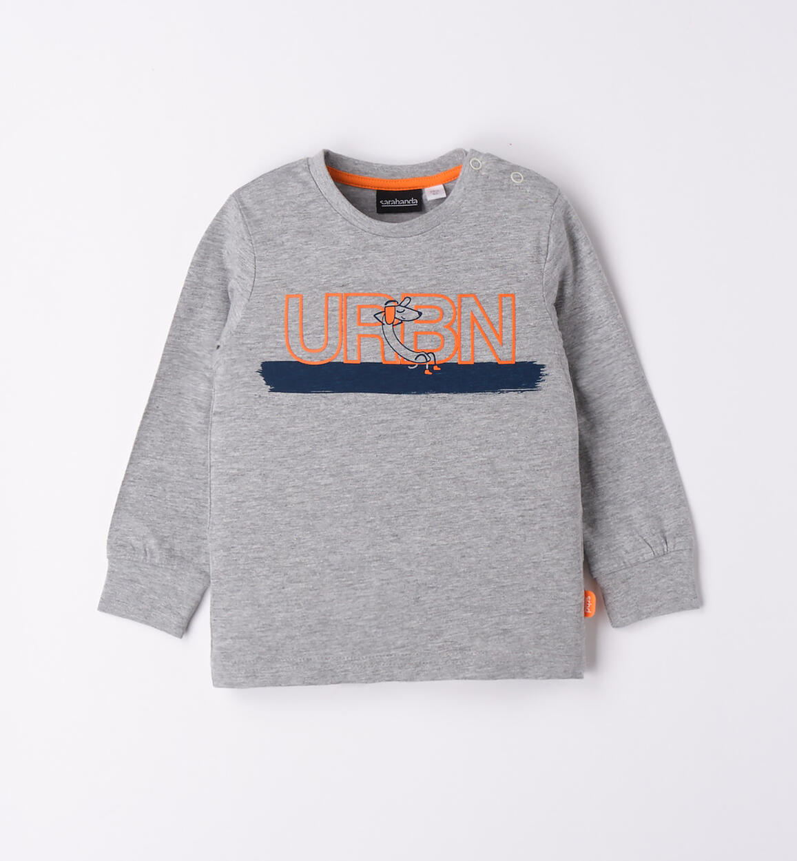Maglietta girocollo bambino GRIGIO Sarabanda