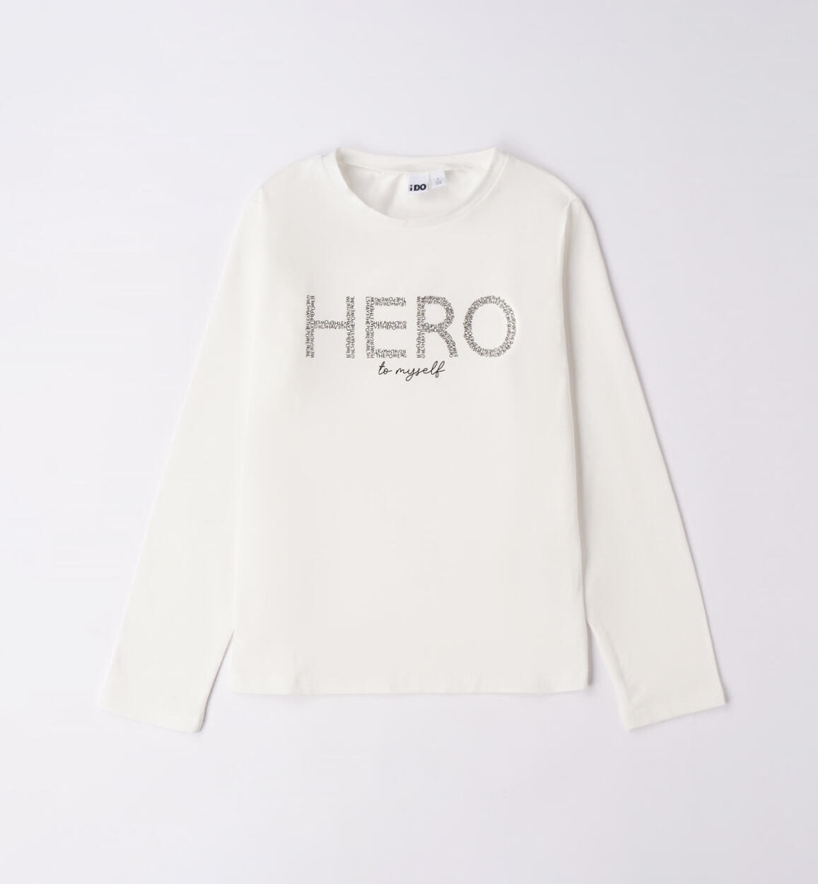 iDO crew neck T-shirt for girls from 8 to 16 years CREAM iDO