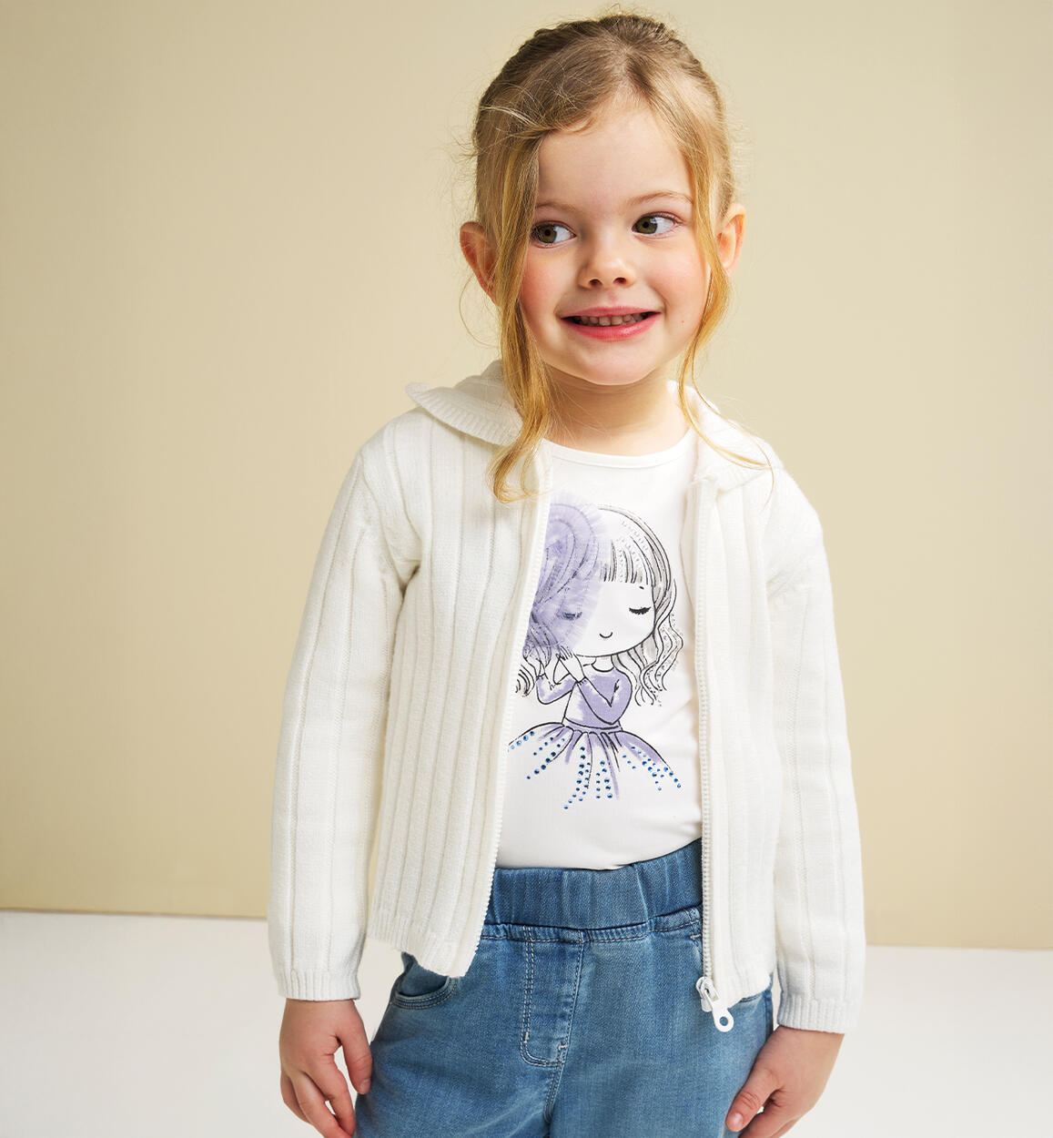 Maglietta iDO bambina PANNA iDO