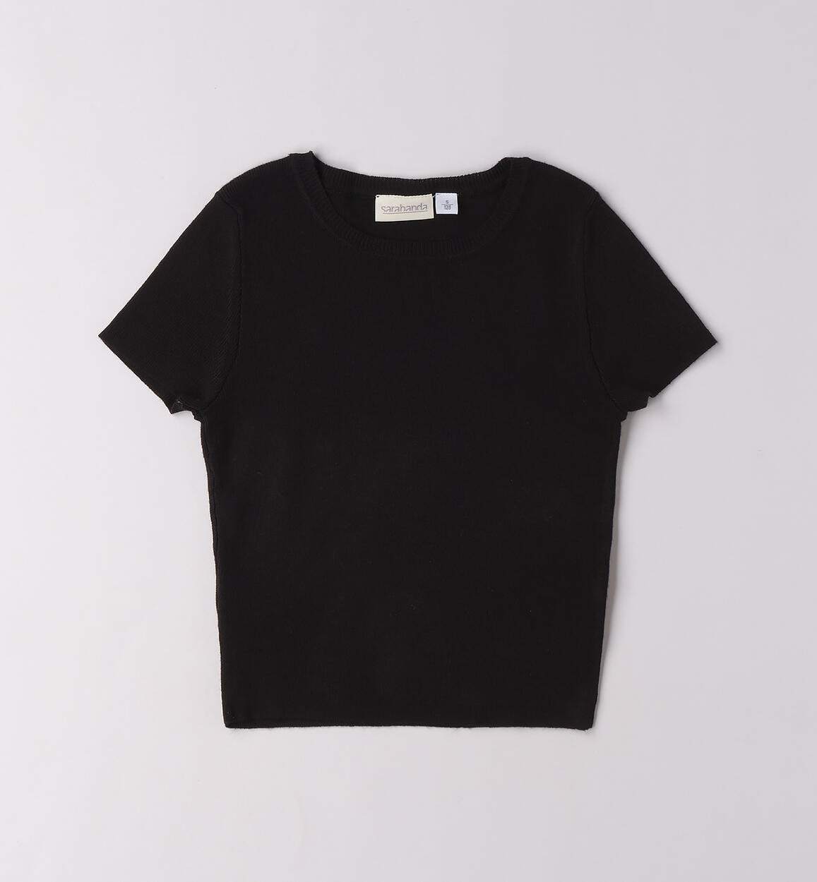 Maglietta in tricot per ragazza NERO Sarabanda