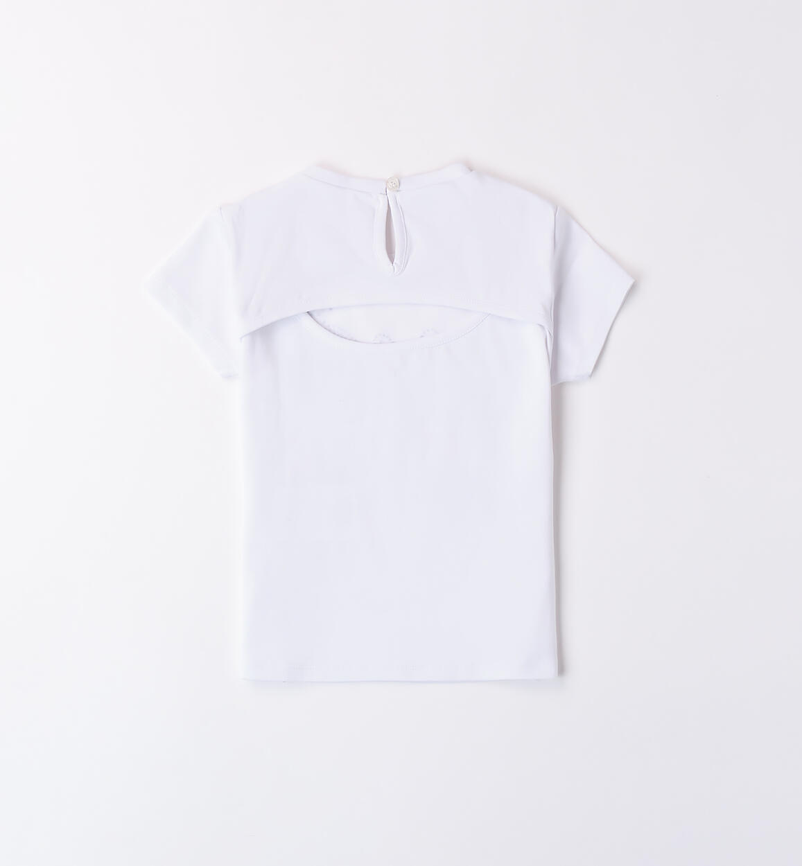 Maglietta manica corta bambina BIANCO-0113 - 1490B31300