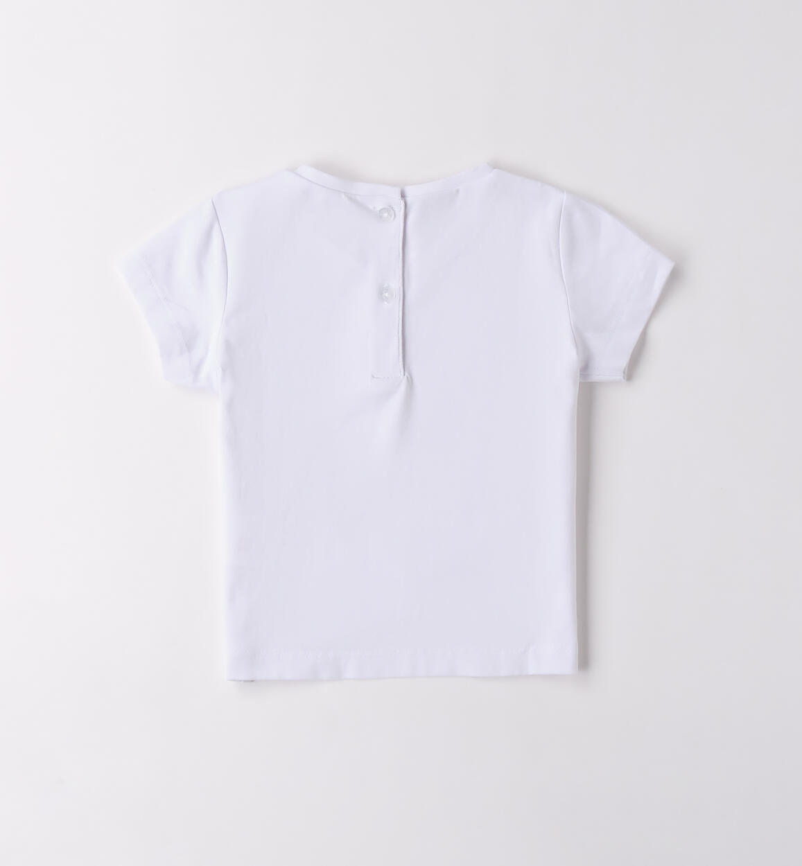 Maglietta manica corta bambina BIANCO-0113 - 1490B31700
