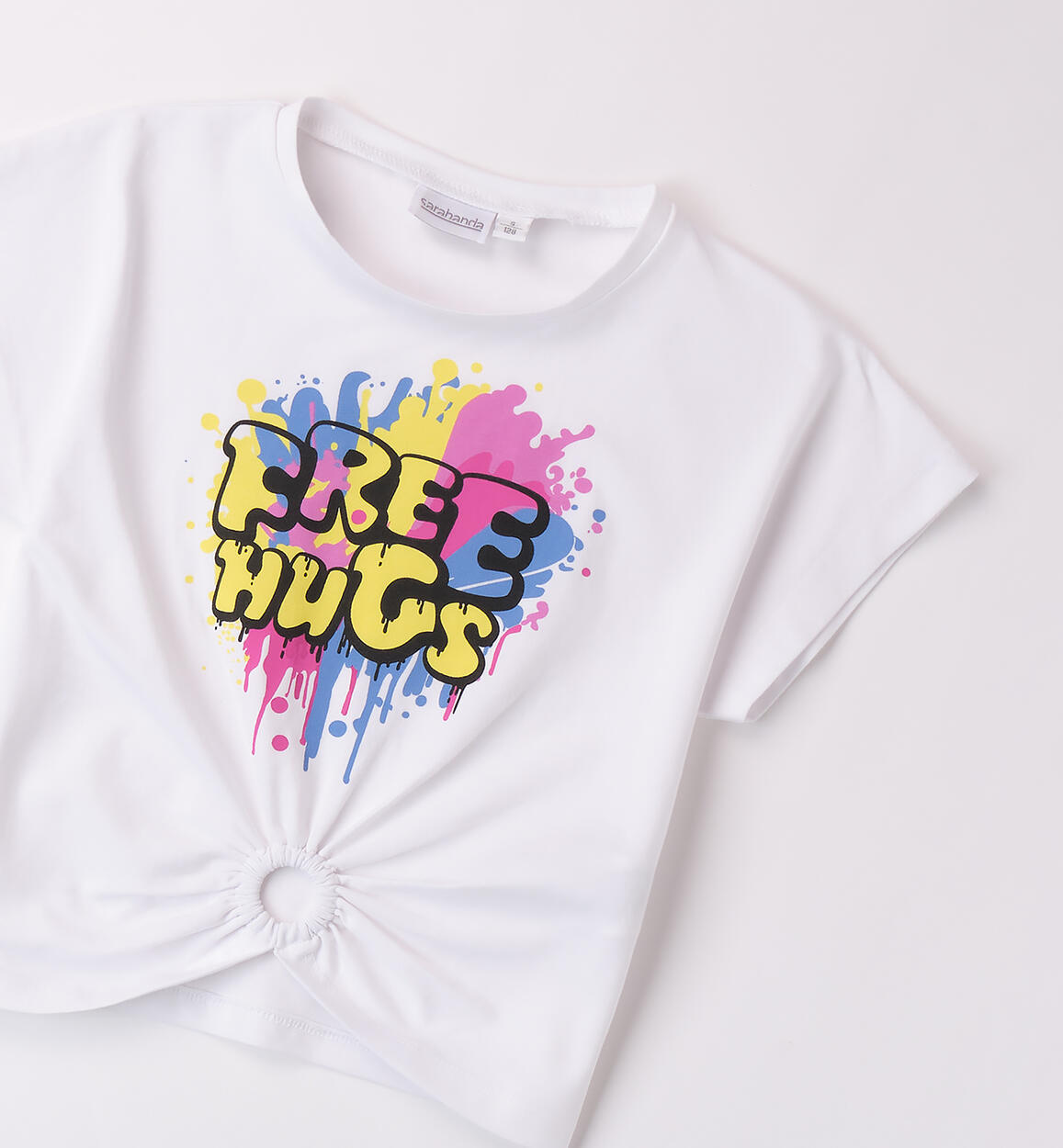 Maglietta manica corta ragazza BIANCO-0113 - 2470B40700