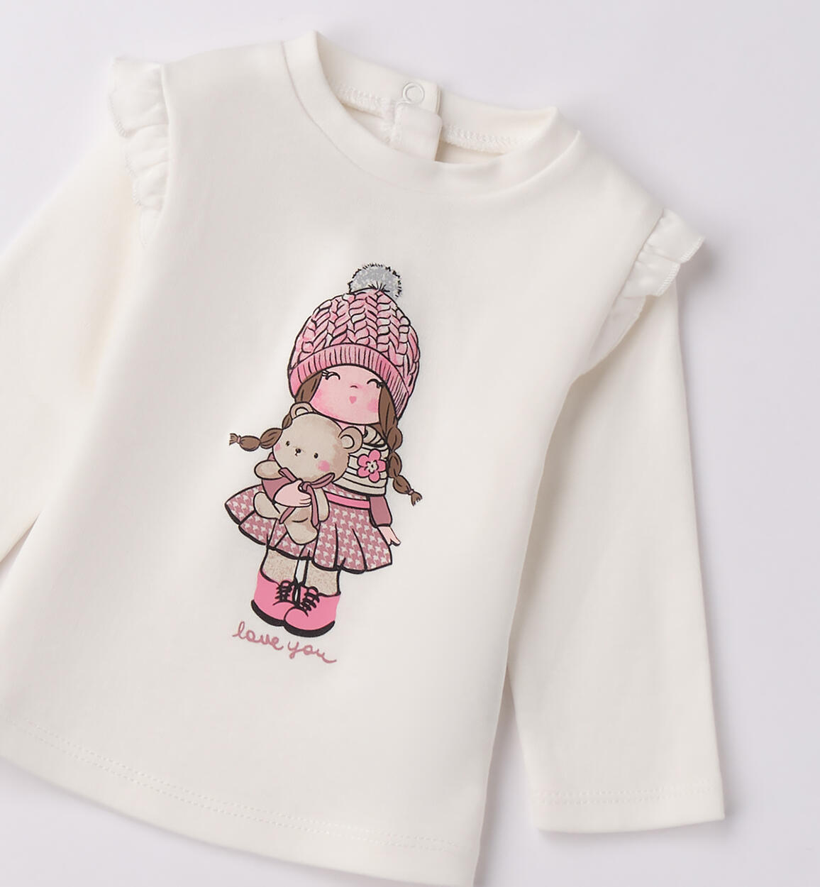 Maglietta manica lunga neonata PANNA-0112 - 0484F08300