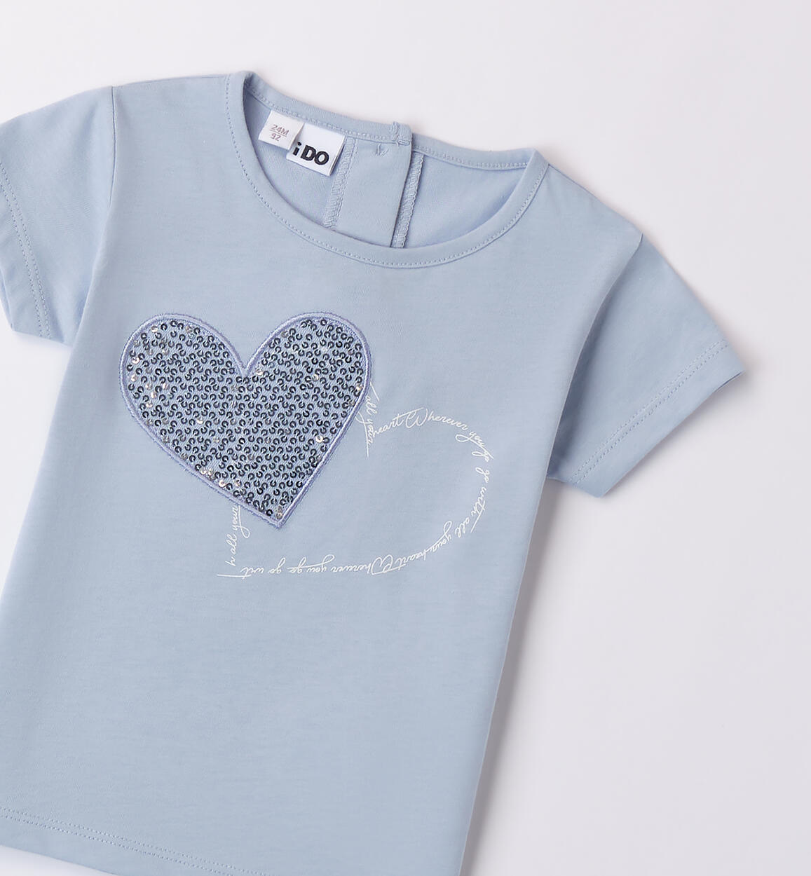 Maglietta maniche corte bambina AZZURRO-3811 - 1494B36000